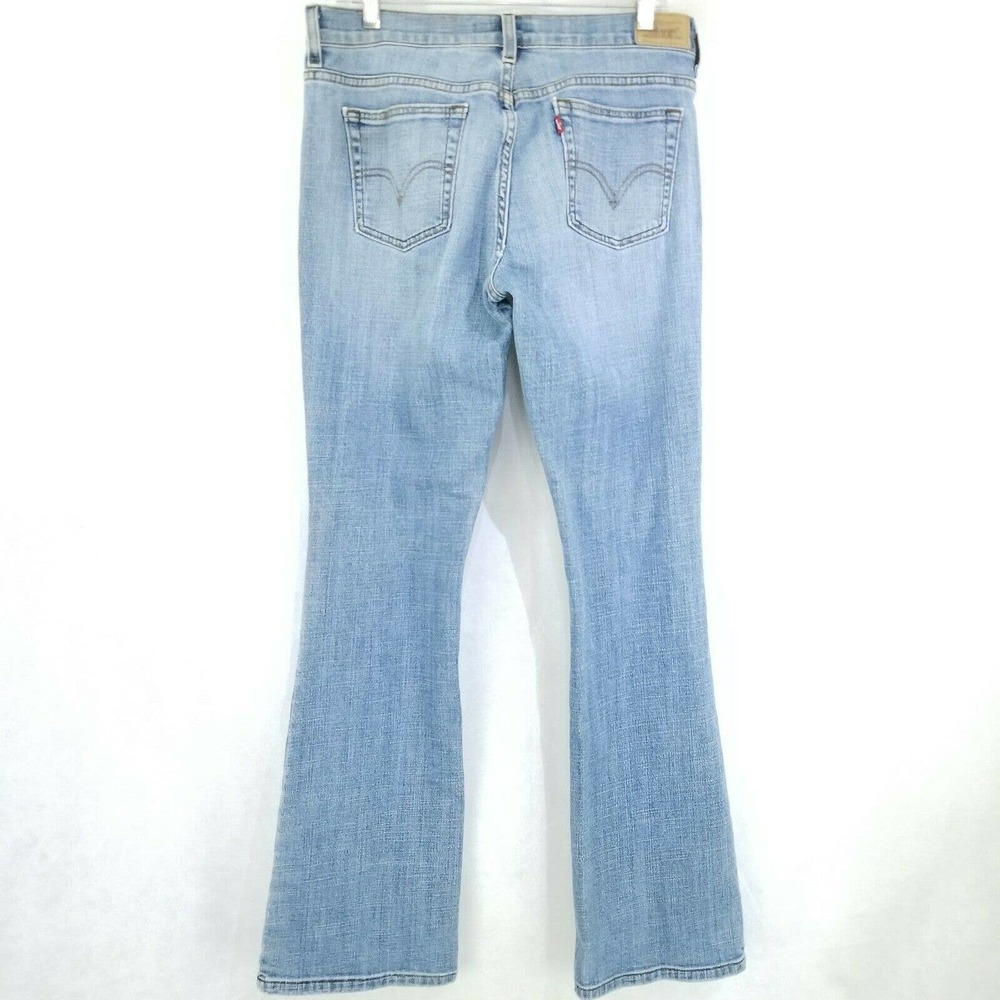 Levis 515 Bootcut10 Medium Wash Blue Jeans Stretch - Picture 8 of 12